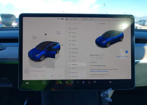 2023 Tesla Model Y Awd/Long Range Dual Motor All-Wheel Drive z USA, uszkodzony, nr VIN 7SAYGDEE3PF596164